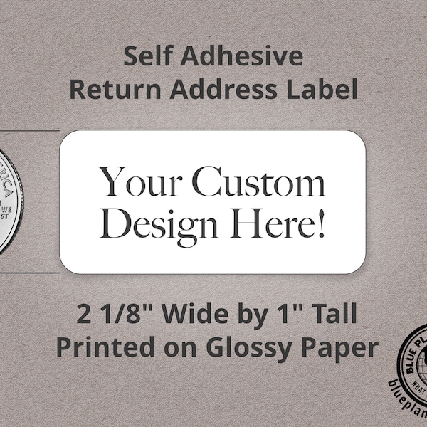 Design Your Own Custom Small Address Labels on Rolls, Personalized Labels, Thermal Print Stickers, Free Shipping