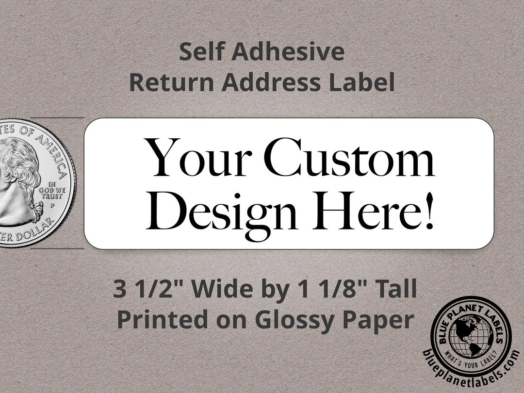 Design Your Own Custom Large Address Labels on Rolls, Personalized