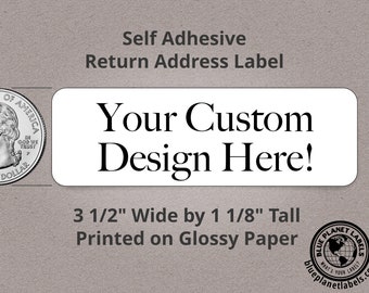 Etiquetas de dirección grandes personalizadas en rollo: pegatinas de impresión térmica personalizadas