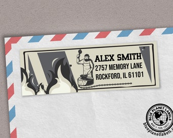 Etiquetas de dirección de herrero: pegatinas personalizadas para sobres, juego de 48