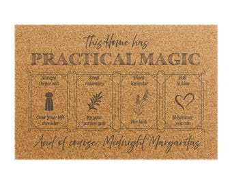 Practical Magic Themed Welcome Doormat