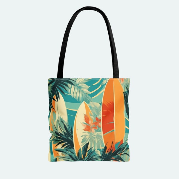 Tote Bag (AOP) Surfing Tote, Reusable Tote Bag, Beach Tote, Shopping Tote, Travel Tote Bag, Suitable for Anyone, Work Tote, Carryall