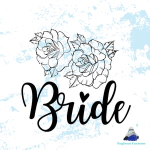 Bride SVG Flower Wedding, wedding svg, marriage svg, bridal, custom wedding svg