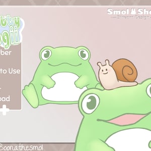 Frogii PNGTuber vtuber frog cute kawaii green frog streaming