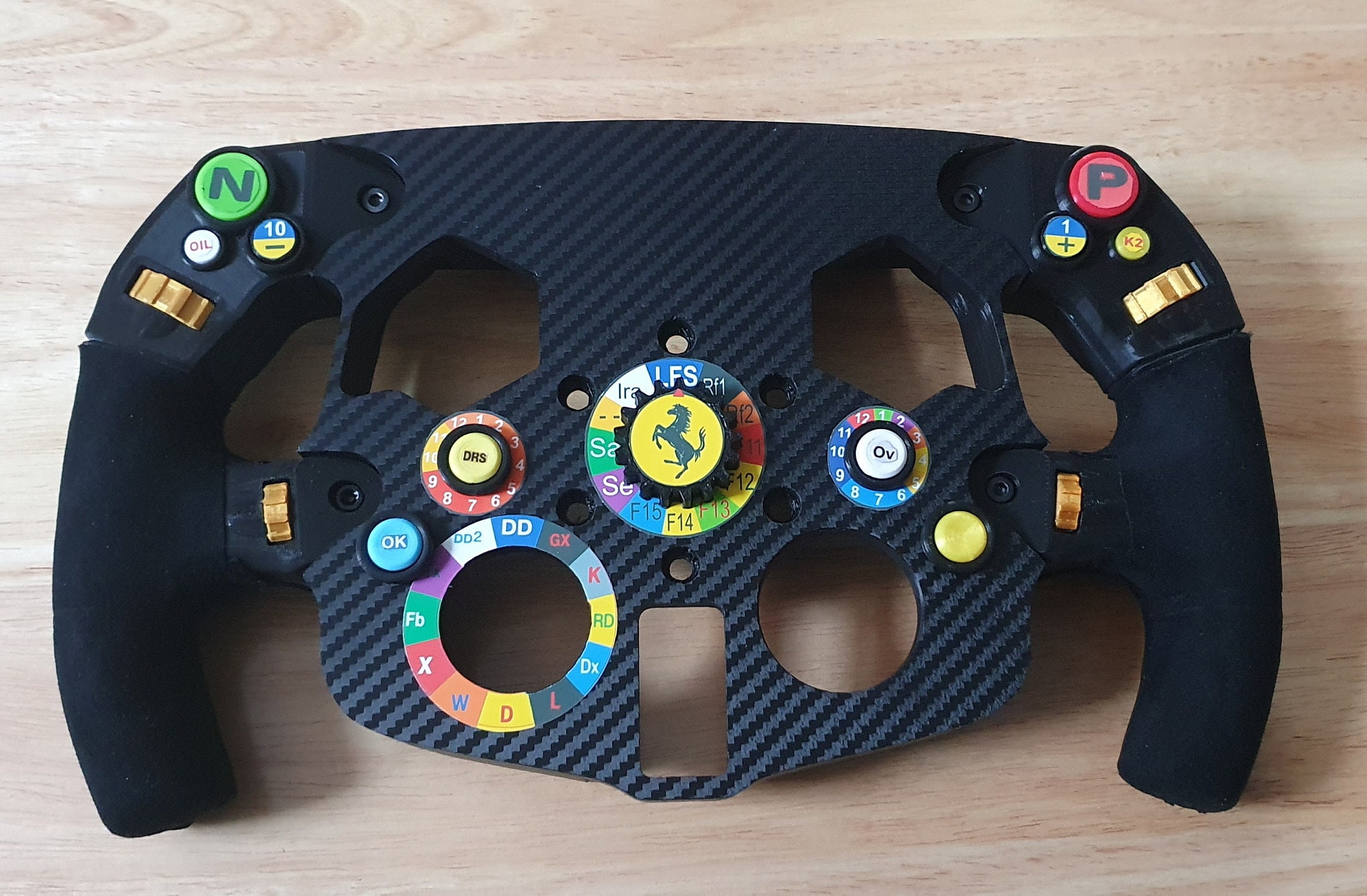 Logitech G29 G923 Ferrari F1 Steering Wheel Mod Addon With Etsy