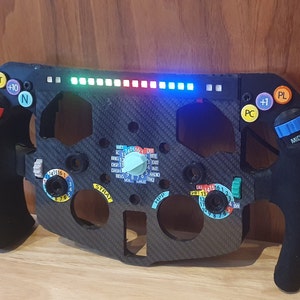 Logitech G29 G923 Mercedes F1 Steering Wheel Mod Addon With LED RPM Lights