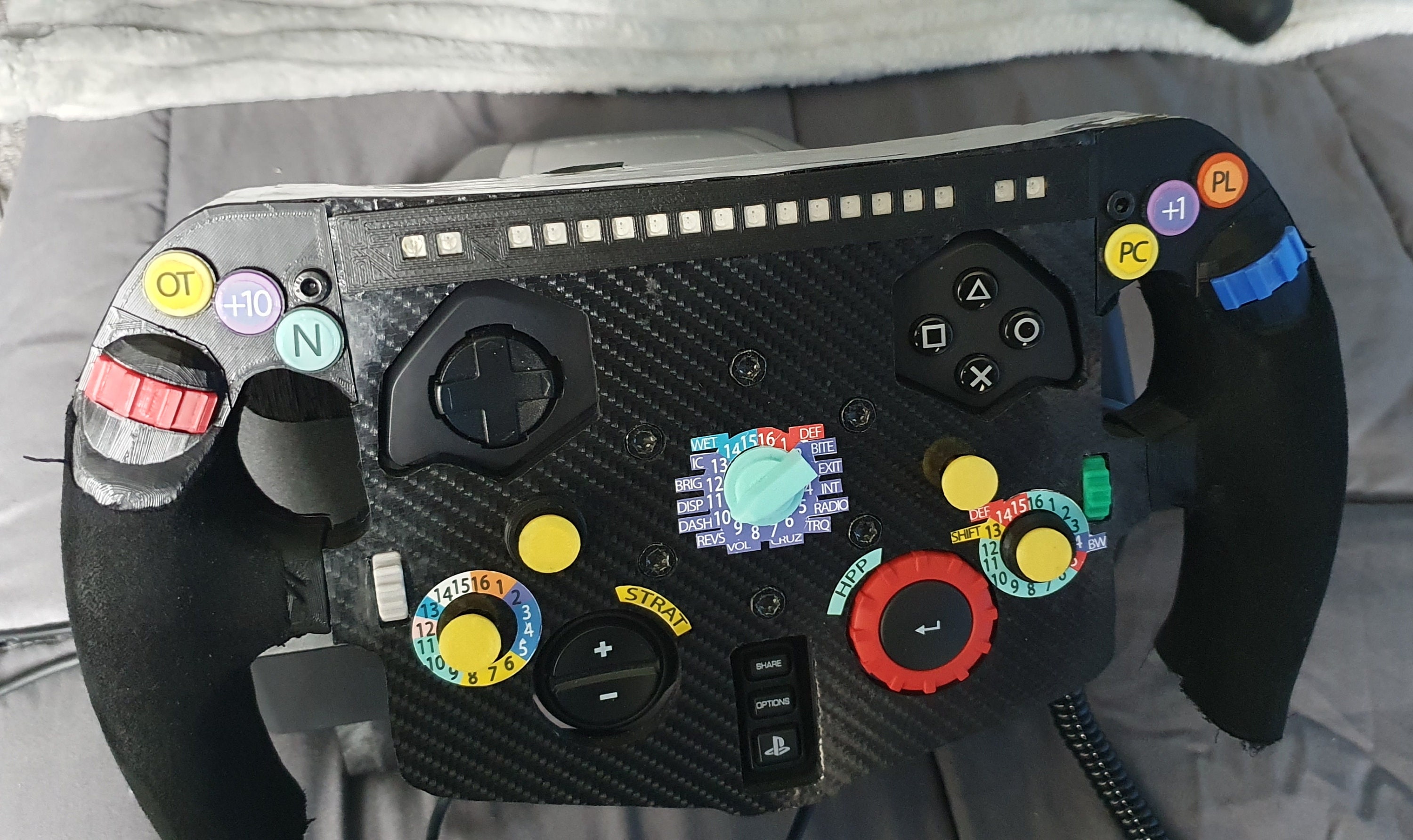 Logitech G29 G923 Mercedes F1 Steering Wheel Mod Addon With Etsy