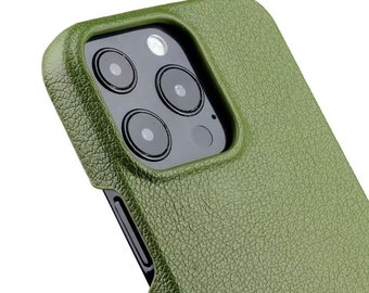 iPhone 13pro case, Litchi green leather case for iPhone, iPhone cover, leather phone cover, iPhone, iPhone 14pro cover, iPhone 14pro case