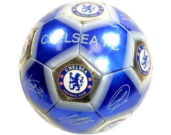 Chelsea Signature Football Blue Silver Pentagon Size 5- Size 5