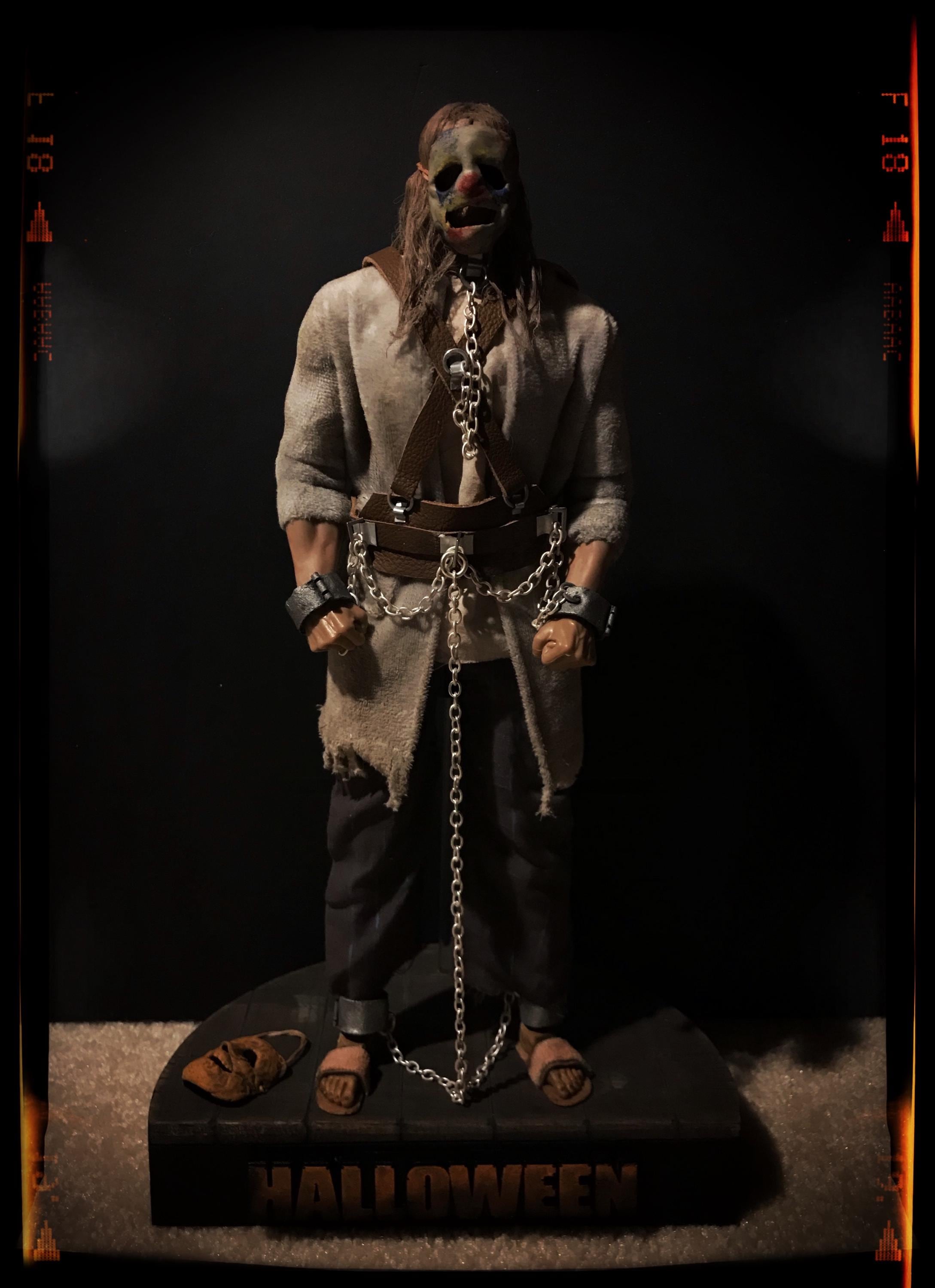 Custom 1/6 Scale RZ Asylum Michael Myers Figure W/ Base - Etsy