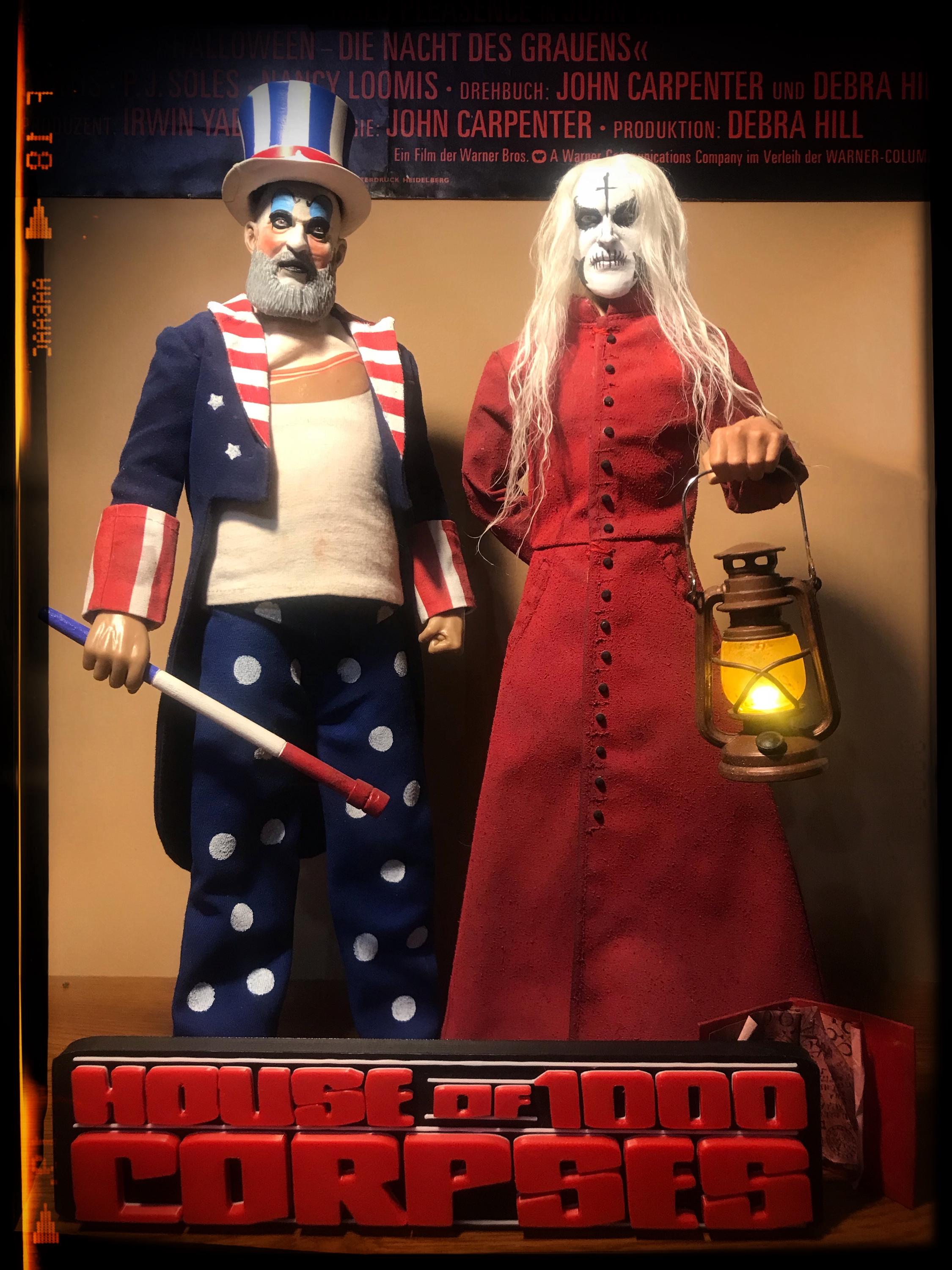 Custom 1/6 Scale House of 1000 Corpses 2 Figure Set With Diorama