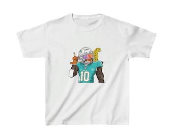 Kids Tyreek Hill + Cheetah Dolphins T-Shirt