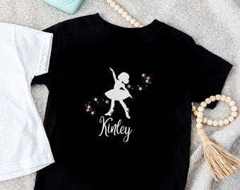 Personalized Ballerina Shirt, Custom Ballerina Tee, Custom Ballet Shirt, Kids Dance Shirt, Ballet Dancer Shirt, Shirts for Girl, Dancing Tee