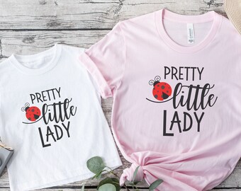 Pretty Little Lady Lady Bug Shirt, Ladybug Shirt for Kids, Mommy and Me Ladybug Tshirt, Love Bug Shirt, Cute Spring Shirt, Nature Lover Tee