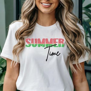 Sommer Zeit Shirt, Wassermelone Sommer Shirt, Kinder süße Wassermelone Tshirt, Trendy Fruit Shirt, Sommer Vibes Shirt, süßes Sommer T-Shirt