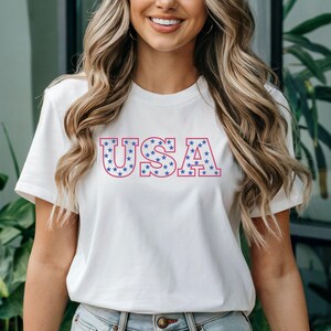 USA Shirt, 4th of July Shirt, Patriotic Tshirt, America Shirt, Fourth of July Tee, Independence Day Shirt, Red White Blue Shirt, Summer Tee