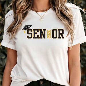 Custom Senior 2026 Shirt, Class of 2026 Graduation Shirt, Custom Graduate Tshirt, Graduation 2026 Tee, Senior Class of 26 Shirt, Grad Gift