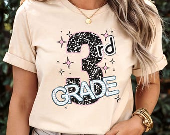 Third Grade Teacher Shirt, Composition Notebook Shirt, Back to School Tshirt, First Day of School Matching Shirt, Cute Teacher Gift