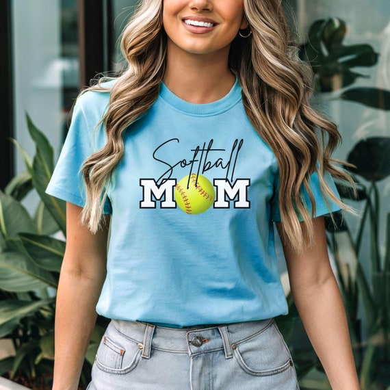Softball Mom T-Shirt - Funny Graphic Tee For Baseball Moms, Cotton Blend, Game Day Shirt - View #3