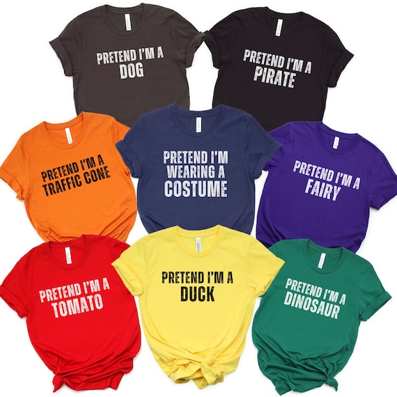 Pretend Im a Halloween Costume Shirt, Funny Matching Halloween Tshirt, Easy Group Costume Tee, Family Halloween Costume, Halloween Party Tee