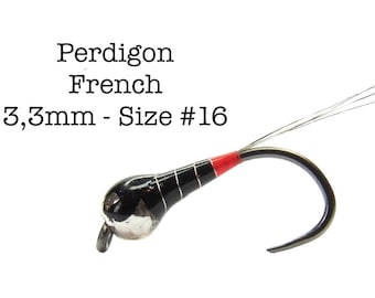 3 French Perdigon Nymphs - Euro Nymphs - Czech Nymphs - Fly Fishing - Trout, Grayling, Char, Barbel