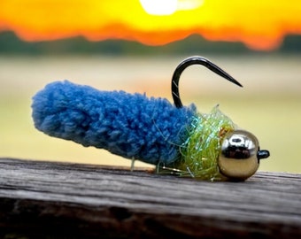 3 pieces Mop Fly - 5.5 mm Size #10 &quot;Joker Fly&quot; - Fly Fishing Lures Nymphs - Grayling, Trout, Barbel and much more