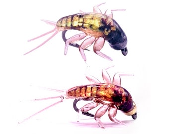 3 pieces - Realistic mayfly larva / mayfly larva - nymphs - fly fishing bait