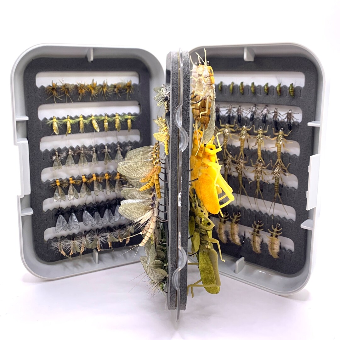 112 Super Realistic Dry Flies & Nymphs Including Fly Box Etsy