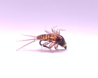 Realistic mayfly larva / mayfly larva - nymphs - fly fishing - fishing lure