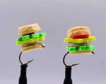 Burger-Fly - bread fly - dry fly - make your own - fly fishing - fishing bait