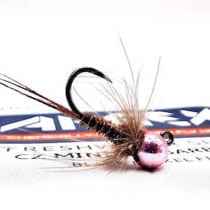 3 Ninfas Alp Stone - Iscas para Pesca com Mosca - Provavelmente a melhor ninfa de toda a Europa! Para trutas e tímalo - CDC, AHREX