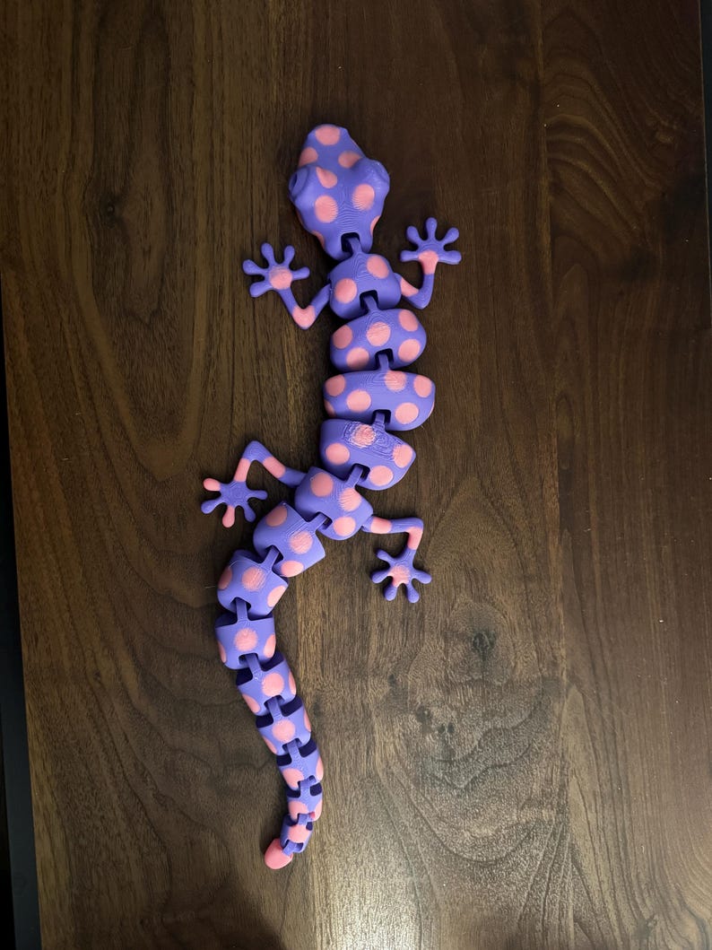 3d-printed Articulating Lizard – Fully Poseable & Customizable! - Etsy
