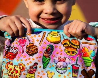 Magic Snacks Tie Dye, disney snacks, resuable snack bags, eco-friendly, food safe snacking, handmade bags