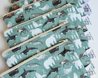 Arctic Animals Snack Bag: Eco-Friendly Food Pouch