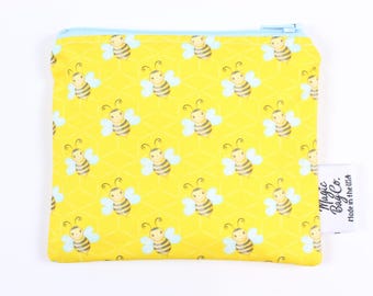 Busy bees, beekeeping, save the bees, , eco-friendly, food safe snacking, handmade bags
