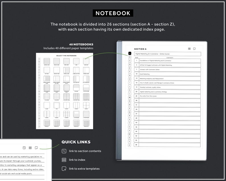 ReMarkable 2 Templates Bundle, Daily Planner, Daily Journal 2024, 2025, Meeting Notes, Project Planner, Notebook image 9