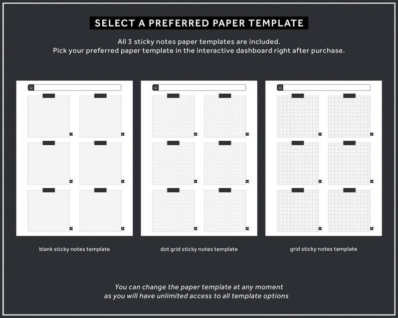 Remarkable 2 Sticky Notes Remarkable 2 Templates Digital Etsy