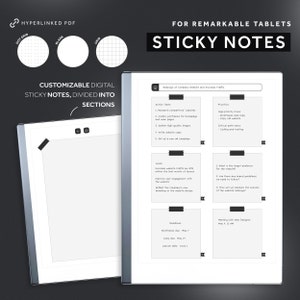 Onyx Sticky Notes Planner Supplies Planning/journaling Sticky
