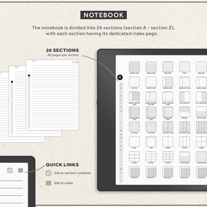 Modèles Kindle Scribe, 2024, 2025, Ensemble de productivité, Planificateur quotidien, Journal quotidien, Carnet, Planificateurs hyperliens image 9