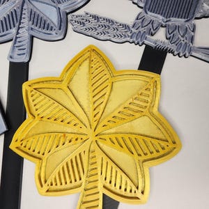 Officer Rank Insignia Cake Topper, 3D Printed, Customizable, Military ...
