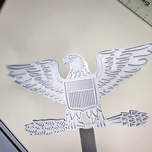 Officer Rank Insignia Cake Topper, 3D Printed, Customizable, Military ...