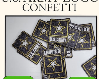 U.S. Army Logo Decoration, Double Sided, Heavy Cardstock, Retirement Ceremony, Promotion, Enlistment, Graduations, Awards Ceremony, Gift