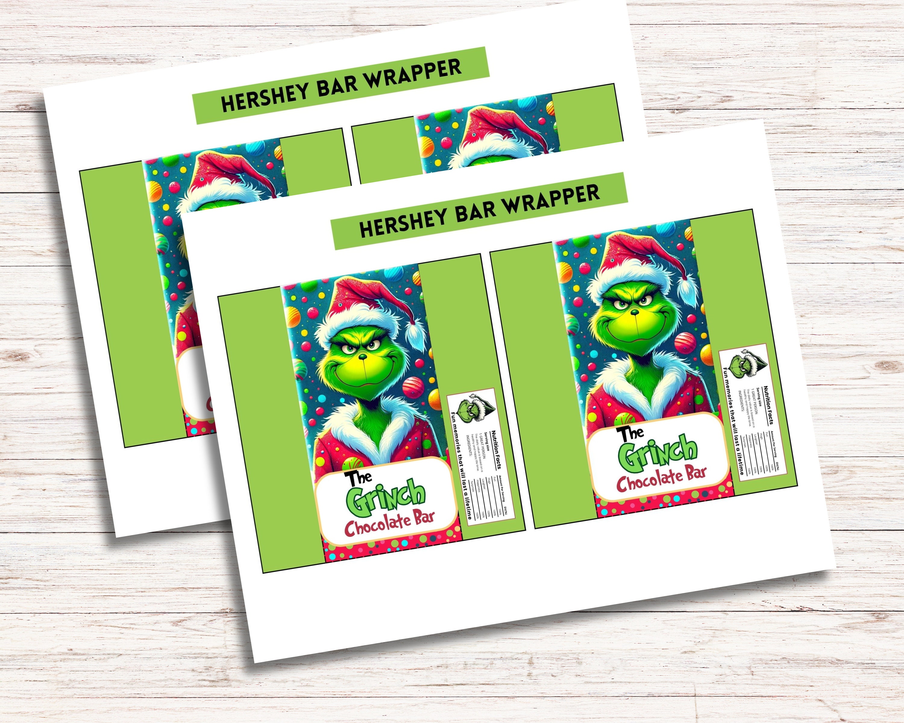 Editable Grinchmas Chocolate Bar Wrapper Pdf, Grinch Christmas Candy ...