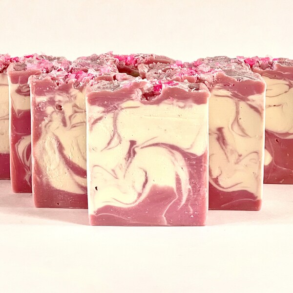 Beautiful Brooklyn Bar Soap, Shea Butter Soap, homemade bar soap, Floral Scented Bar Soap, pretty pink soap, self care gift, girly soap gift