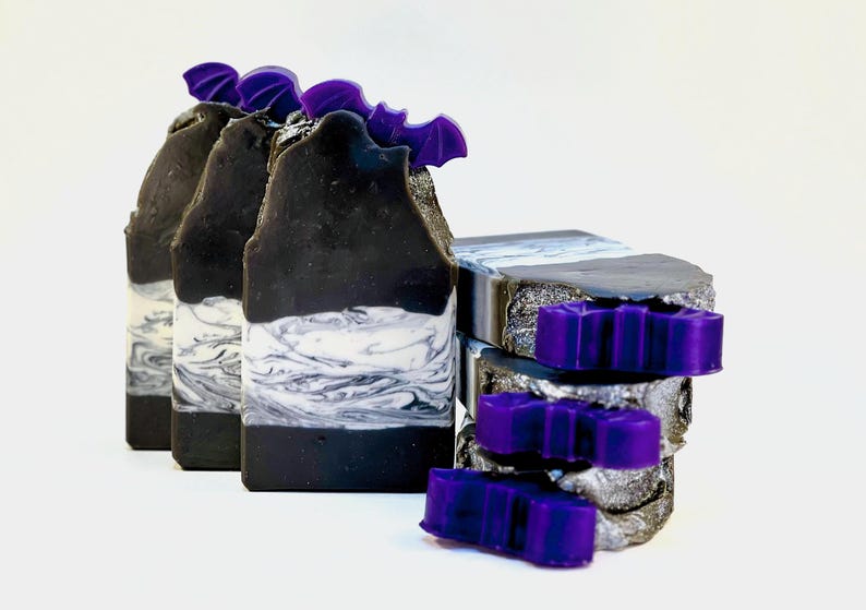 Bat Cave Bar Soap Fresh Scent Soap Black White Shea Butter Lavender ...