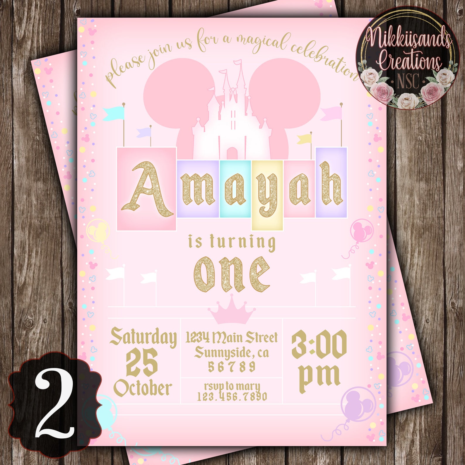 Invitación digital vintage de Disneyland - Etsy México