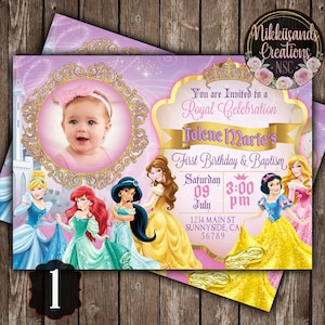 Princess Birthday Party Digital Invitation