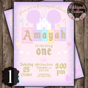 Vintage Disneyland Digital Invitation