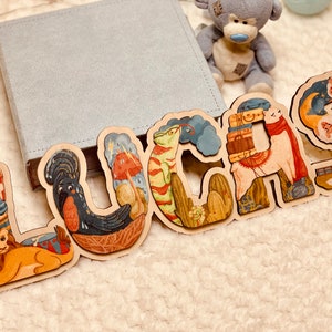 Personalized wooden name puzzle by FoldMeUp