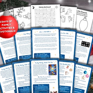 Digital Download 5 Day Christmas Family Activity & Devotional Bundle | Christian Advent Activity for Children + Families